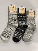 Nordic Snowflake Alpaca Wool Socks