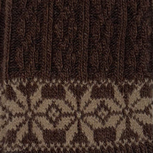 Knee High Jacquard Snowflake Cable Knit Socks SKW001