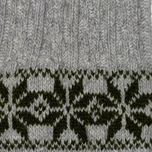 Knee High Jacquard Snowflake Cable Knit Socks SKW001