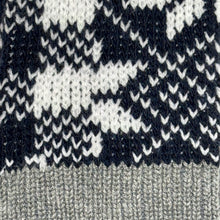 Jacquard Snow Plaid Wool & Cotton Blend Socks SKM003