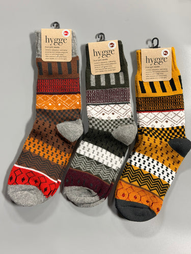 Nordic Block Alpaca Wool Socks