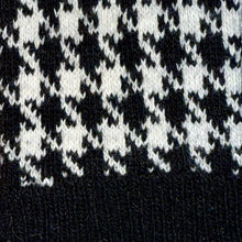 Houndstooth Cotton & Wool Blend Socks SKW002