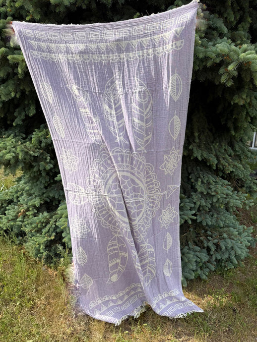 Dreamcatcher Purple Hygge Turkish Towel