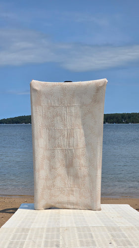 Fern Beige Hygge Turkish Towel