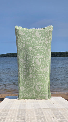 Sealife Green Hygge Turkish Towel