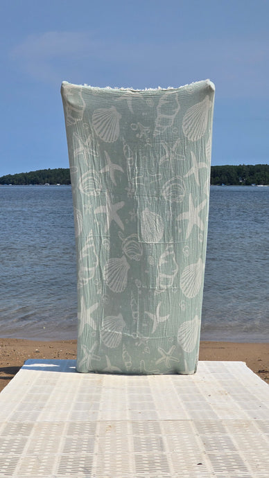 Starfish Mint Green Hygge Turkish Towel