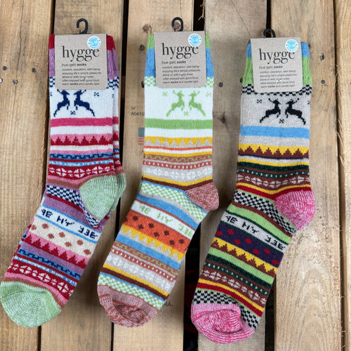 Nordic Deer Alpaca Wool Socks