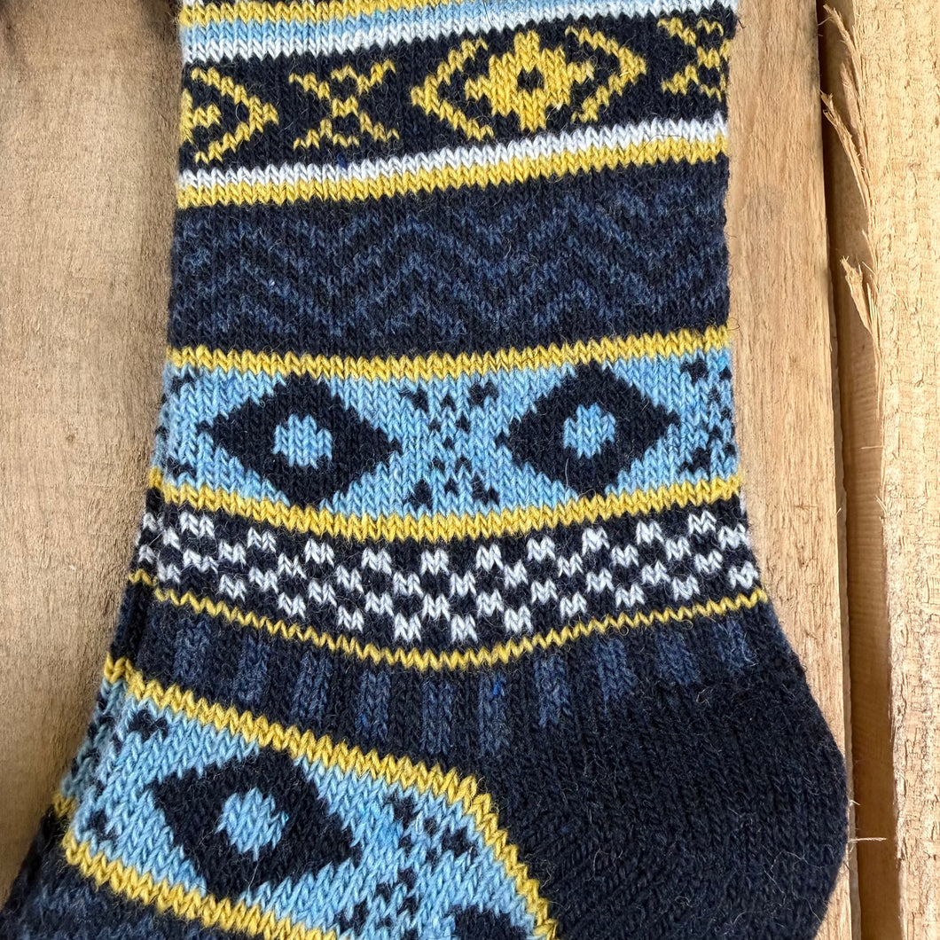 Nordic Geo Alpaca Wool Socks